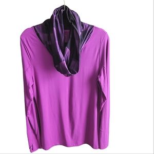 Mondetta Cowl Neck Long Sleeve Pullover - Size Large